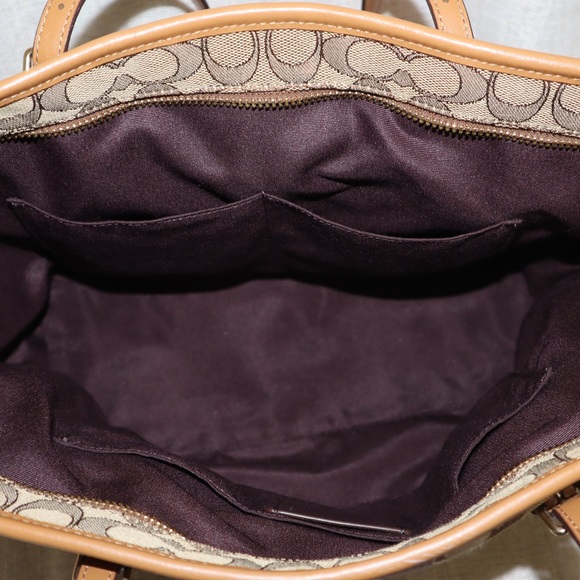 Coach Zip Tote In Signature Jacquard With Stripe - Picture 7 of 15